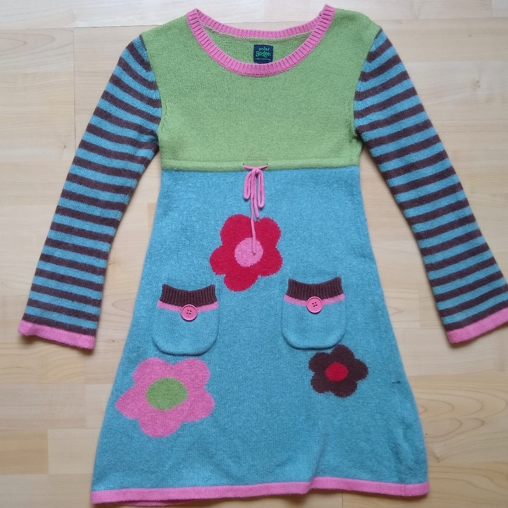 Mini Boden Long Sleeve Dress Sz 7-8